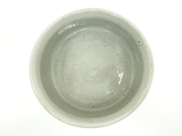  朝日窯　七十四代　朝日豊斎造　燔師櫛目建水（共箱）